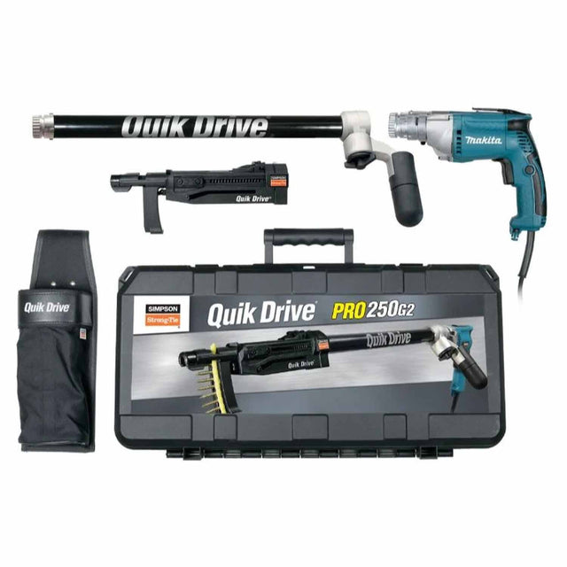 Simpson Strong-Tie PRO250G2M25K Quik Drive PRO250 Subfloor System w/ Makita 2500 RPM Screwdriver Motor