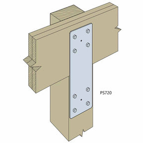 Simpson Strong-Tie PS720 (6-3/4" x 20") Heavy-Duty Hot-Dip Galvanized Piling Strap for Wood Girders and Piles