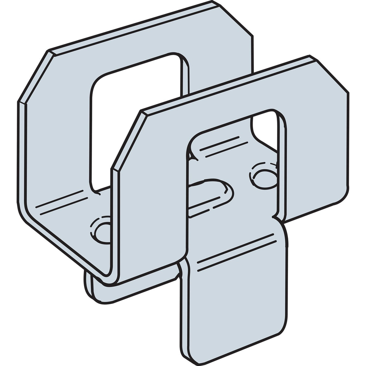 Simpson PSCL 7/16-R250 20-Gauge Panel Sheathing Clip for 7/16-in. Plywood (250 Pack) - 2
