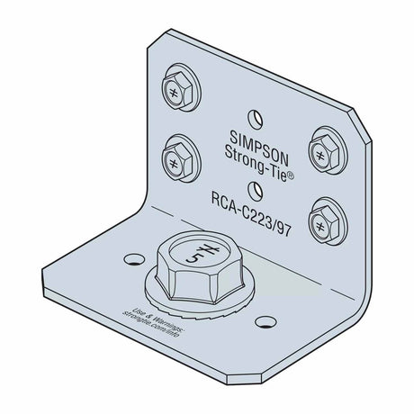 Simpson Strong-Tie RCA-C223/97-R90 (2" x 2" x 3" 12-Gauge) Rigid Connector Angle for Concrete (90 Pack) - 3