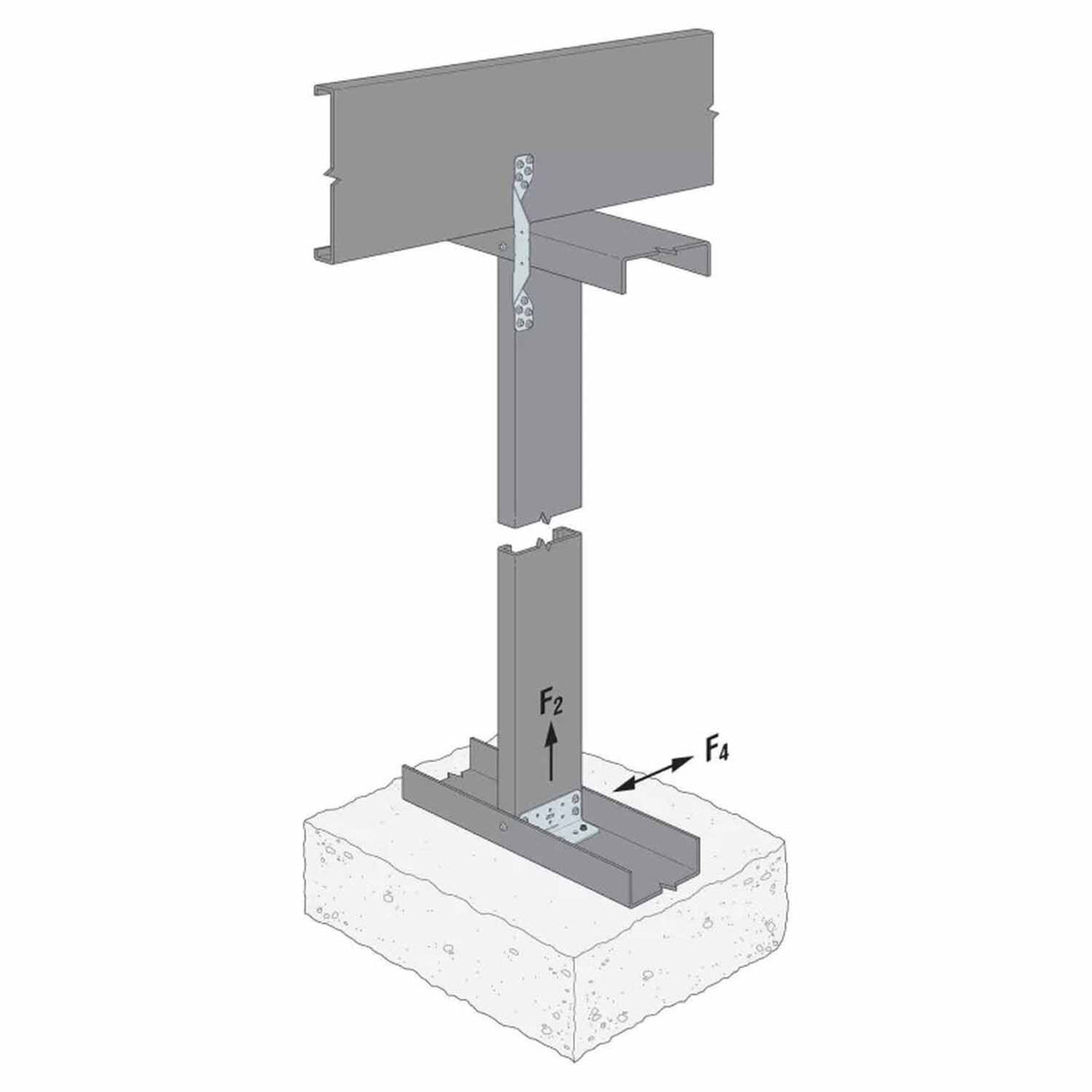 Simpson Strong-Tie RCA-C225/97-R55 (2" x 2" x 5") Rigid Connector Angle for Concrete (55 Pack) - 9