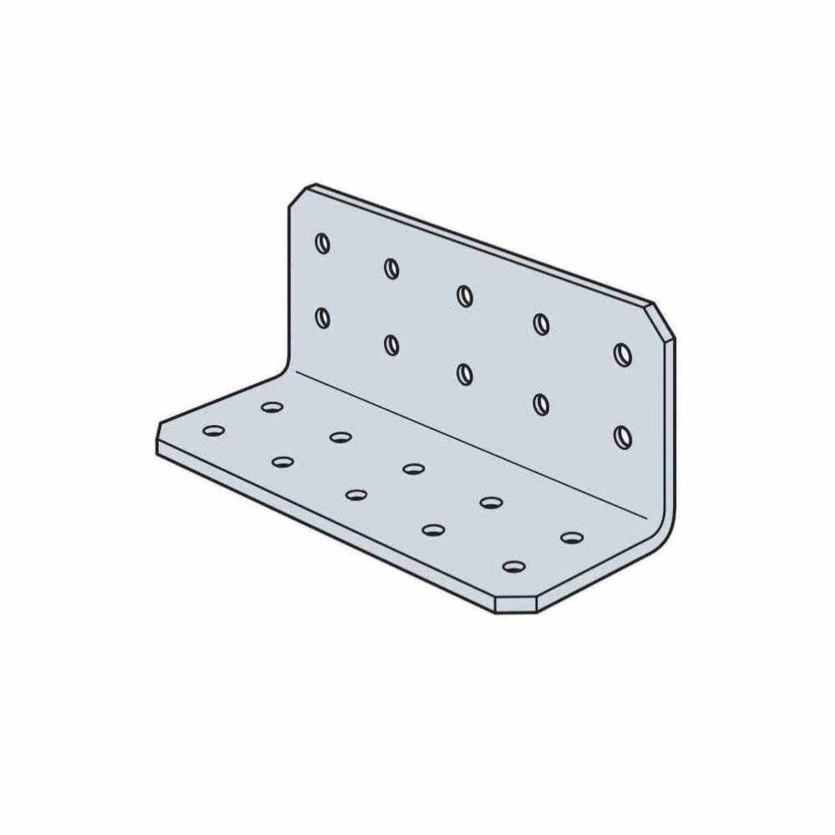 Simpson Strong-Tie RCA225/97-R55 (2" x 2" x 5" 12-Gauge) Galvanized Rigid Connector Angle (55 Pack)
