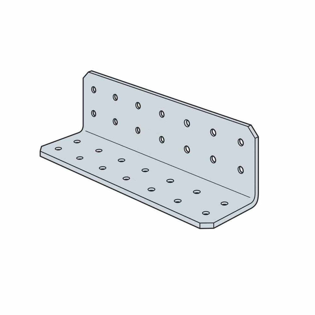 Simpson Strong-Tie RCA227/68-R55 (2" x 2" x 7" 14-Gauge) Galvanized Rigid Connector Angle (55 Pack)