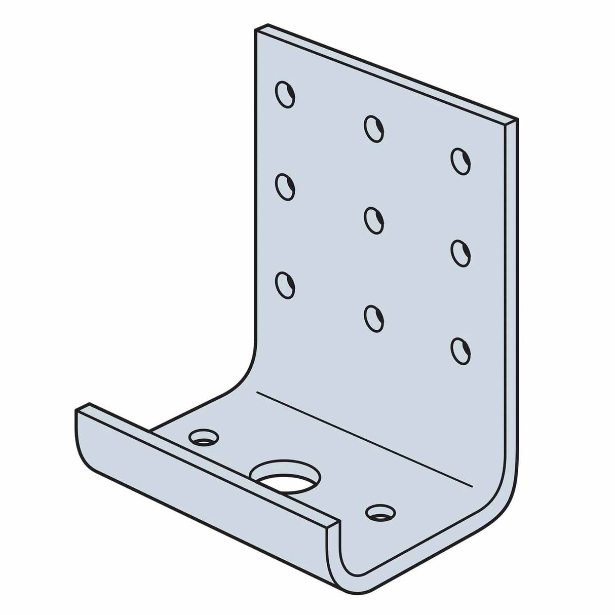 Simpson Strong-Tie RCKW3-R10 (3") Rigid Kneewall Connector Clip Overturning Moment Resistance (10 Pack)