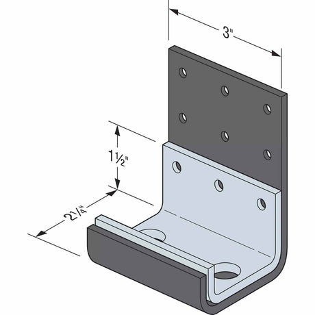 Simpson Strong-Tie RCKW3DS-R10 (3") Two-Anchor Kneewall Connector Stiffener (10 Pack)
