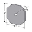 Simpson Strong-Tie RP6HDG Retrofit Plate Hot-Dip Galvanized