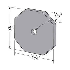 Simpson Strong-Tie RP6HDG Retrofit Plate Hot-Dip Galvanized