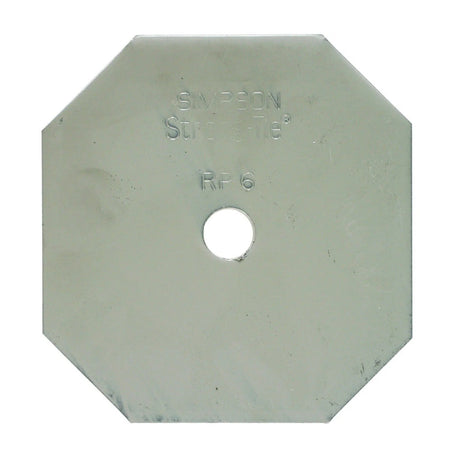 Simpson Strong-Tie RP6 (3/8") Retrofit Plate, Gray Paint