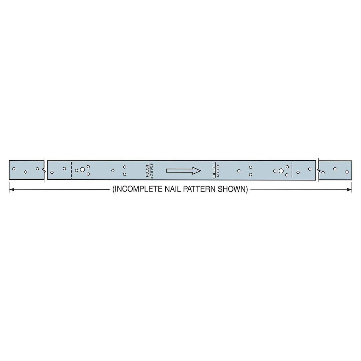 Simpson Strong-Tie RPS28Z (28-5/16") 16Ga Retrofit Strap Tie - ZMAX Finish