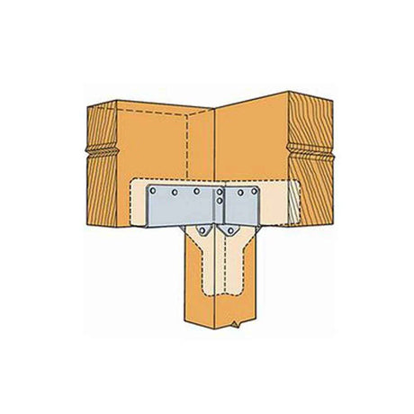 Simpson Strong-Tie RTC2Z (2x Joist, 2x4 Post) Rigid Tie Corner Connector - 4
