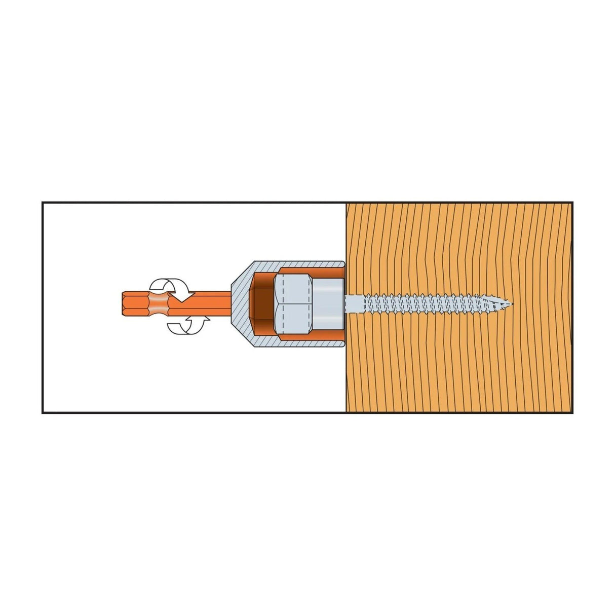 Simpson Strong-Tie RWH37200 (1/4" x 2", 3/8" Rod) Wood Rod Hanger Horizontal Threaded Anchor for Rod (25 Pack) - 2