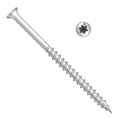 Simpson Strong-Tie S10300DTB (#10 x 3") Bugle-Head Wood Screw, 6-Lobe Drive, Type 305 (1500 Pack) - 2