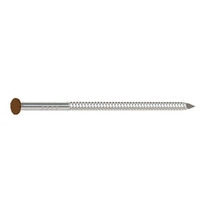 Simpson Strong-Tie S10SNDB1 (3" x .113") Painted Siding Nail, Type 304 SS, Dark Brown (1 lb.)