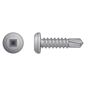 Simpson Strong-Tie S10T100PDM (#10 x 1") Self-Drilling Flat-Pan-Head Screw - Type 305 (1000 Pack)