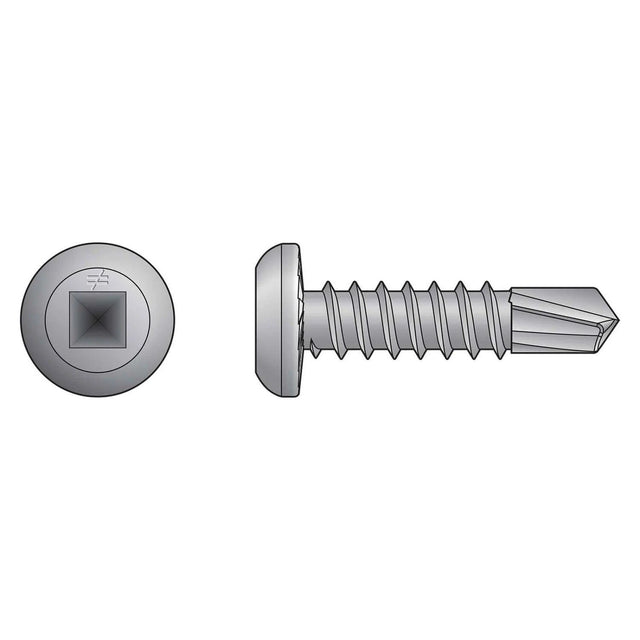 Simpson Strong-Tie S10T100PDM (#10 x 1") Self-Drilling Flat-Pan-Head Screw - Type 305 (1000 Pack)