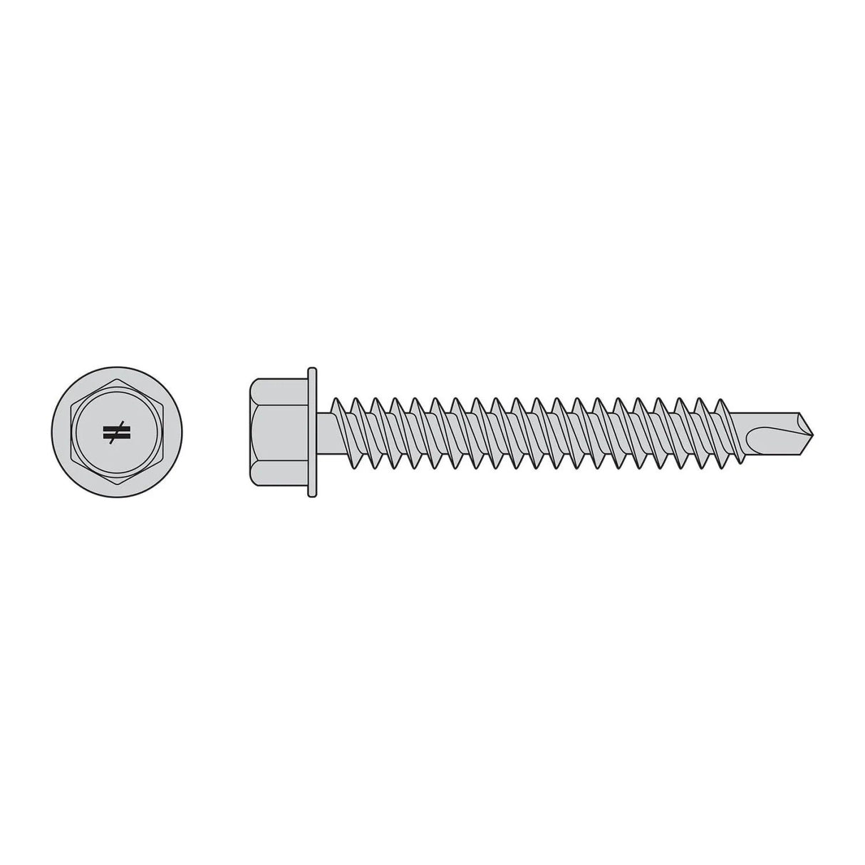 Simpson Strong-Tie S12300HDUM (#12 x 3") 5/16" Self-Drilling Hex-Washer Head Screw - 305 Stainless Steel (1000 Pack)