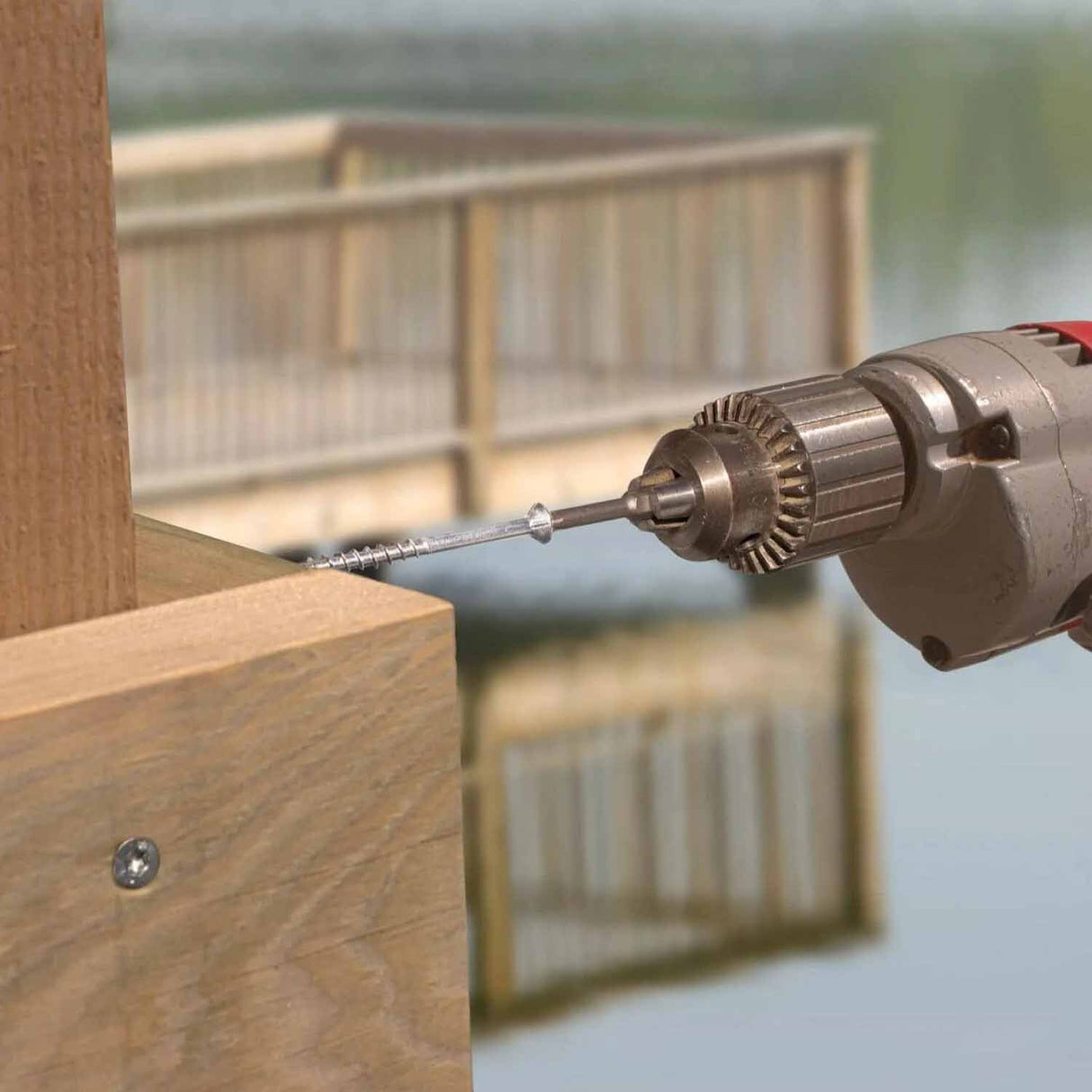 Simpson Strong-Tie S12400WP5 Strong-Drive (#12 x 4") T27 DWP Wood SS Screw, Flat Head, Type 305 (5 lb.) - 6