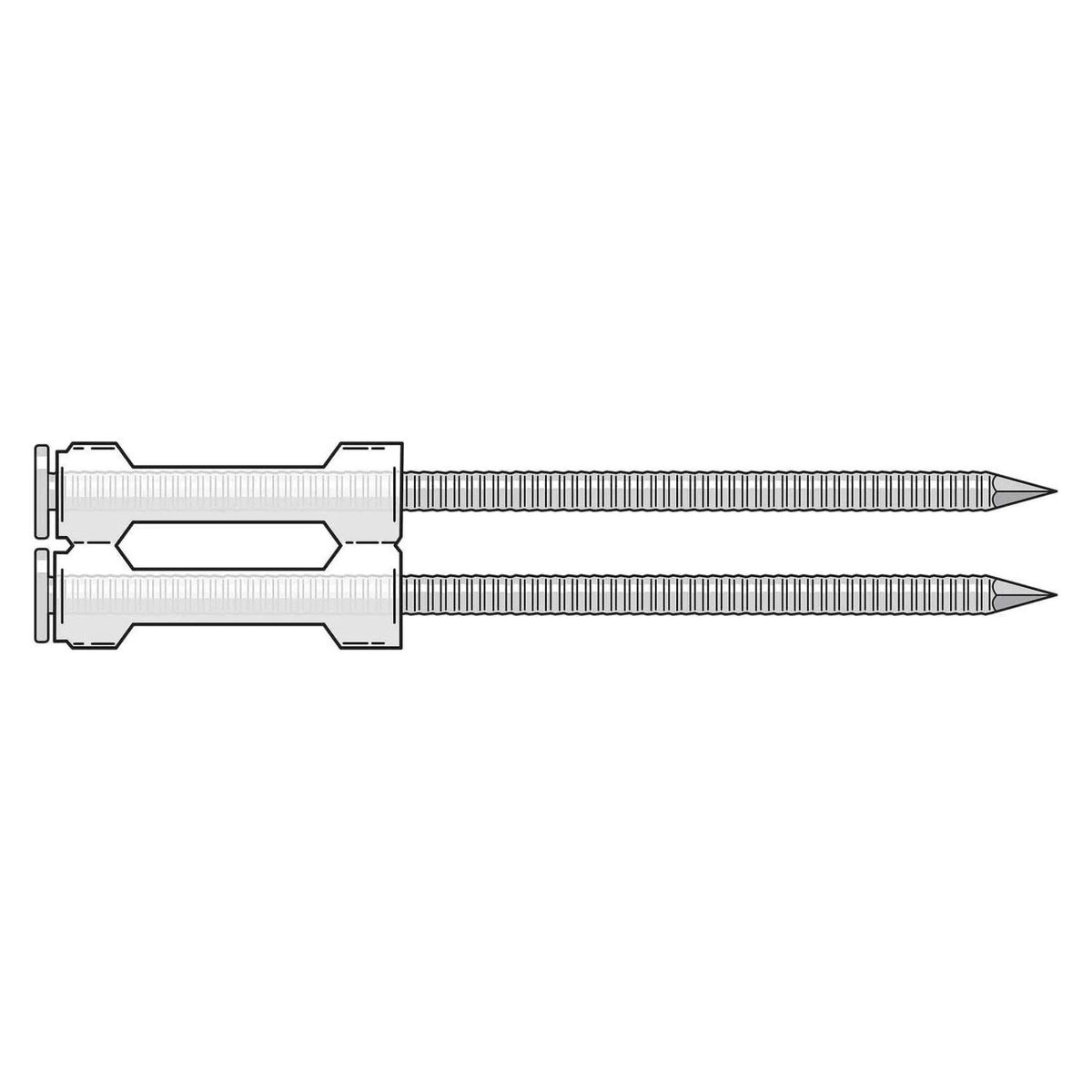 Simpson Strong-Tie S12A225DNBP (2-1/4") 0 Degree Inserted Plastic Coil Ring-Shank Nail Full Round Head (1200 Pack) - 4