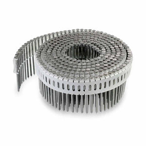 Simpson Strong-Tie S12A225DNB (2-1/4") 0 Degree Inserted Plastic Coil Ring-Shank Nail Full Round Head 7200 Pack 304 Stainless Steel for Siding, Fencing, and Trim