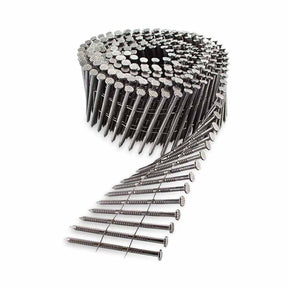 Simpson Strong-Tie S12A250PNB (2-1/2" x .099") Wire Coil Full Round Head Ring-Shank Decking/Framing Nail Type 304 (3600 Pack)