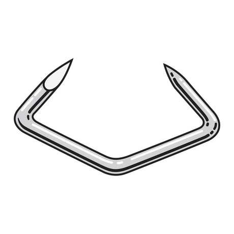 Simpson Strong-Tie S13075HR1 (1.57") 13 Gauge Hog Rings, Hill Pattern - 304 Stainless Steel (1 lb.)