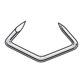 Simpson Strong-Tie S13075HR1 (1.57") 13 Gauge Hog Rings, Hill Pattern - 304 Stainless Steel (1 lb.)