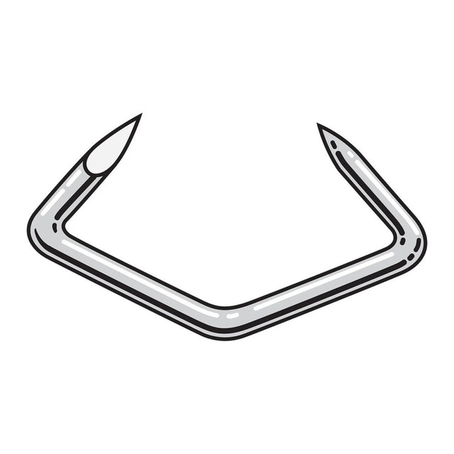 Simpson Strong-Tie S14075HRB (3/4") 14 Gauge Hog Rings, Hill Pattern - 304 Stainless Steel (25 lb)