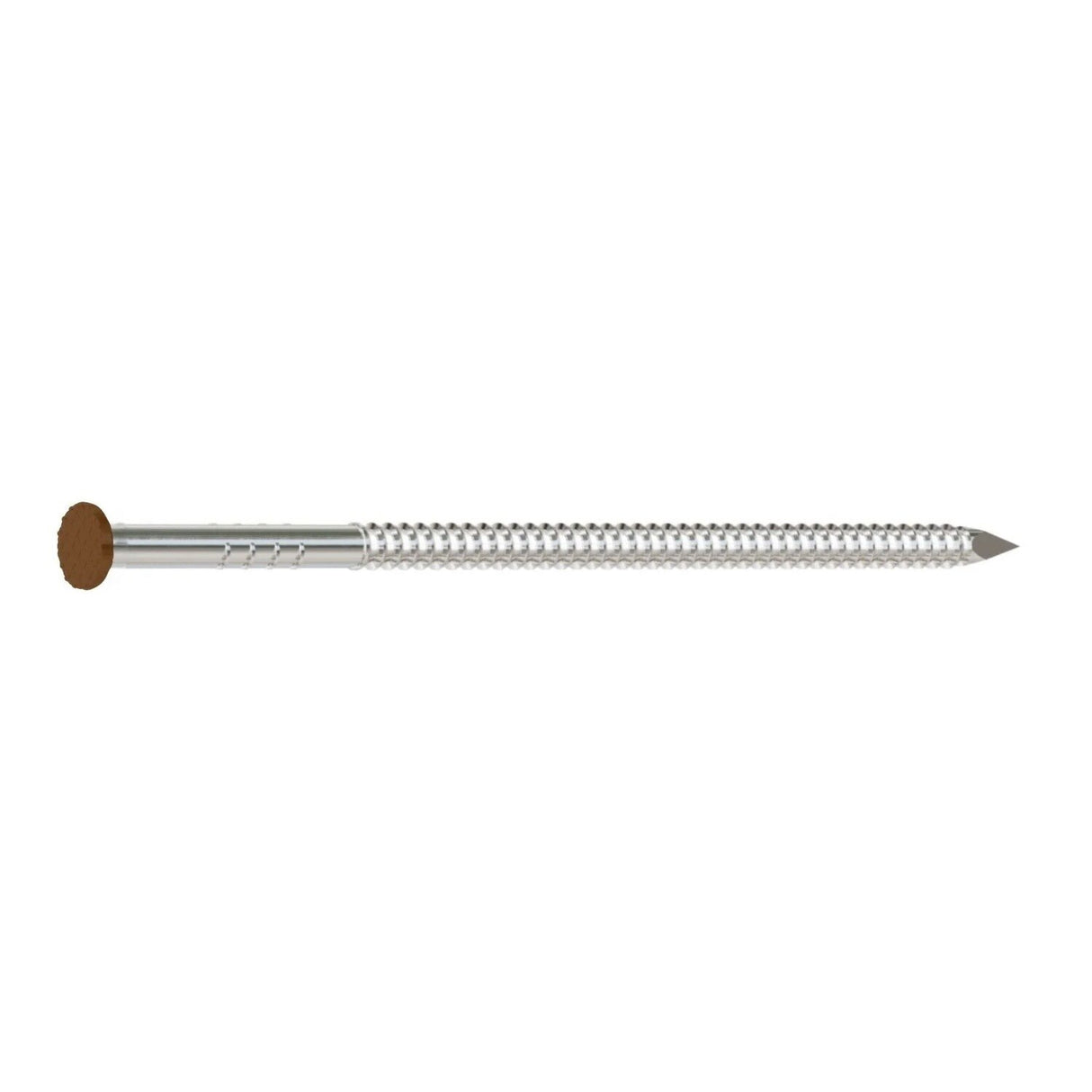 Simpson Strong-Tie S8SNDRB (2-1/2 in. x .092 in.) 14Ga Stainless Steel Painted Siding Nail - Redwood (25 lb.)