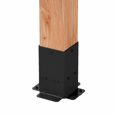 Simpson Strong-Tie SAGE-B44-KT2 (4x4) Black Powder Coated Sage-B Post Base with Screws (2 Pack) - 9
