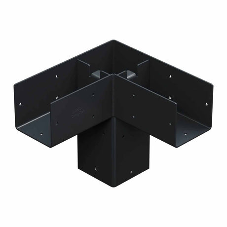 Simpson Strong-Tie SAGE-C44-KT2 (4x4) Sage-C Black Powder-Coated Corner Connector with Screws (2 Pack) - 3