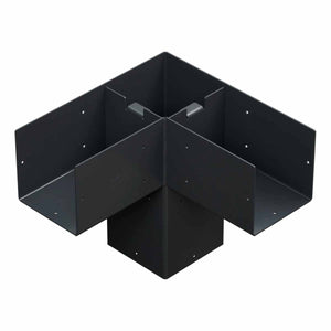 Simpson Strong-Tie SAGE-C66-KT2 (6x6) Sage-C Black Powder-Coated Corner Connector with Screws (2 Pack) - 2