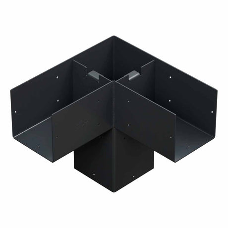 Simpson Strong-Tie SAGE-C66-KT2 (6x6) Sage-C Black Powder-Coated Corner Connector with Screws (2 Pack) - 2