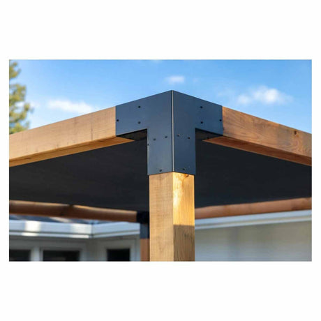 Simpson Strong-Tie SAGE-C66-KT2 (6x6) Sage-C Black Powder-Coated Corner Connector with Screws (2 Pack) - 5