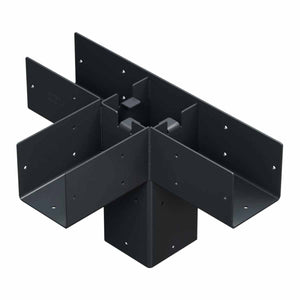 Simpson Strong-Tie SAGE-T44-KT1 (4x4) Sage-T Middle-T Connector Kit with Screws - ZMAX/Black Coating - 2