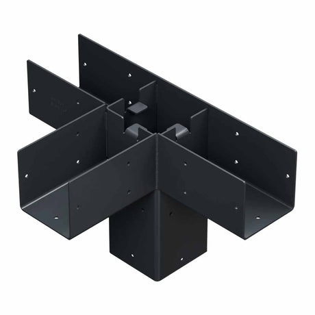 Simpson Strong-Tie SAGE-T44-KT1 (4x4) Sage-T Middle-T Connector Kit with Screws - ZMAX/Black Coating - 2