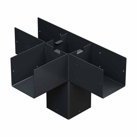 Simpson Strong-Tie SAGE-T66-KT1 (6x6) Sage-T Middle-T Connector Kit with Screws - ZMAX/Black Coating - 3
