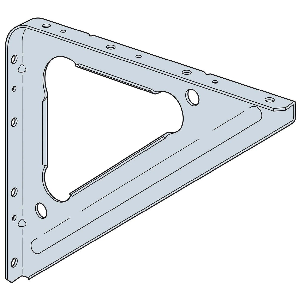 Simpson Strong-Tie SBV (9" x 11") 16 Gauge Shelf Bracket Vertical - G90 Galvanized - 3