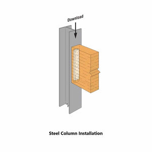 Simpson Strong-Tie SCBH3X15.37W-KT S(3" x 15-3/8") Concealed Beam Hanger Kit - Gray Paint - 7