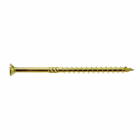 Simpson Strong-Tie SDCP22512 Strong-Drive (0.225" x 5-1/2") T40 Yellow Zinc SDCFC Timber-CFC Screw, Flat Head w/ Nibs (250 Pack)