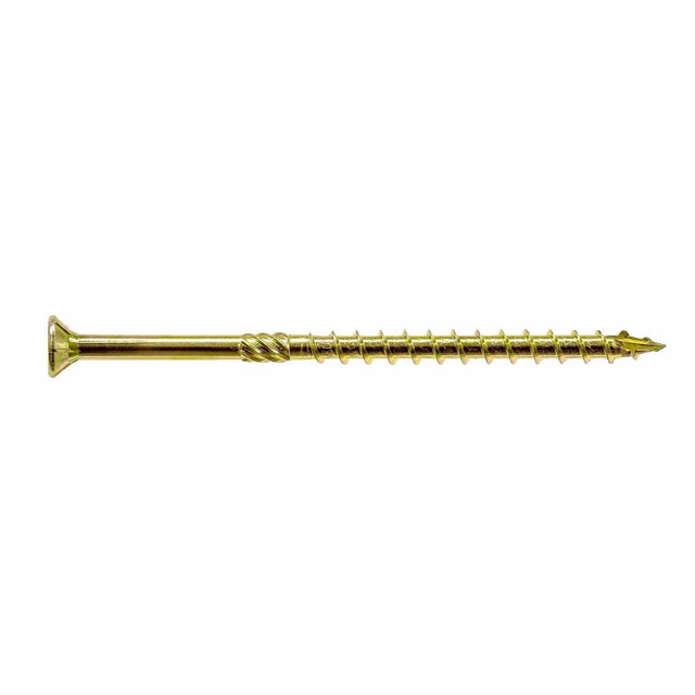 Simpson Strong-Tie SDCP22512 Strong-Drive (0.225" x 5-1/2") T40 Yellow Zinc SDCFC Timber-CFC Screw, Flat Head w/ Nibs (250 Pack)