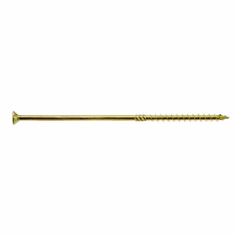 Simpson Strong-Tie SDCP22858 Strong-Drive (0.225" x 8-5/8") T40 Yellow Zinc SDCFC Timber-CFC Screw, Flat Head w/ Nibs (250 Pack)