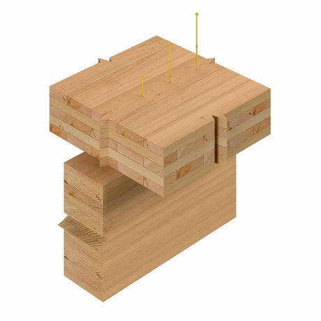 Simpson Strong-Tie SDCP271400 Strong-Drive (0.275" x 14") T40 Yellow Zinc SDCFC Timber-CFC Screw, Flat Head w/ Nibs (150 Pack) - 3
