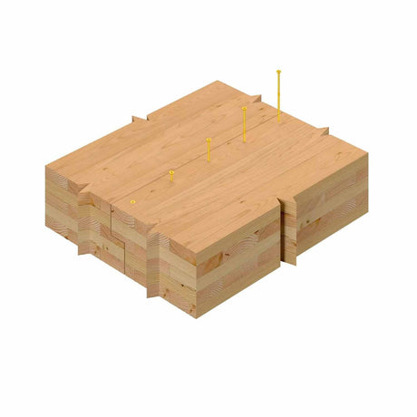 Simpson Strong-Tie SDCP271400 Strong-Drive (0.275" x 14") T40 Yellow Zinc SDCFC Timber-CFC Screw, Flat Head w/ Nibs (150 Pack) - 4