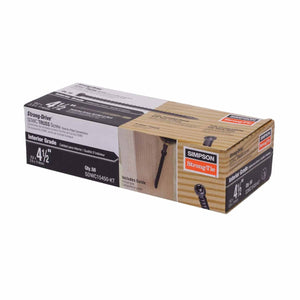 Simpson Strong-Tie SDWC15450-KT Strong-Drive(.155" x 4-1/2") T30 E-coat SDWC Truss Screw, Cap Head, Black (50 Pack) - 3
