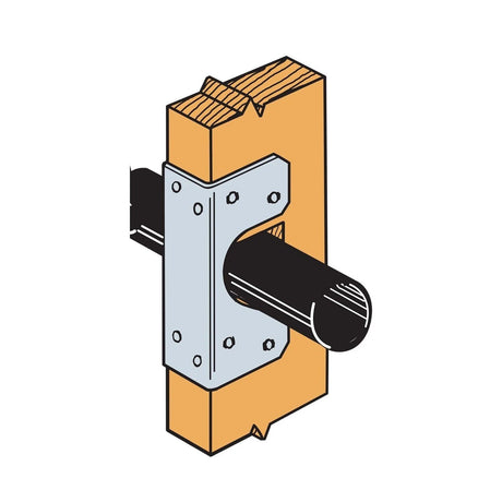 Simpson Strong-Tie SS1.5 (16-Gauge) Stud Shoe for Reinforcing Notched Studs - 4