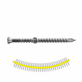 Simpson Strong-Tie SSDHPD212S Deck-Drive (#10 x 2-1/2") DHPD Collated SS Hardwood Screw - Type 305 (1000 Pack)