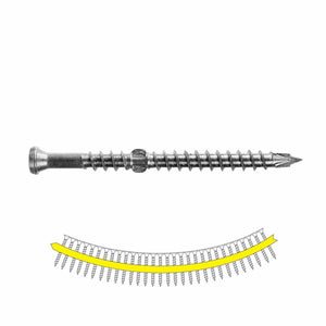 Simpson Strong-Tie SSDHPD212S Deck-Drive (#10 x 2-1/2") DHPD Collated SS Hardwood Screw - Type 305 (1000 Pack)