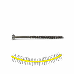Simpson Strong-Tie SSDWP212S305 Deck-Drive (#10 x 2-1/2") DWP Collated Wood SS Screw - Type 305 (1500 Pack)