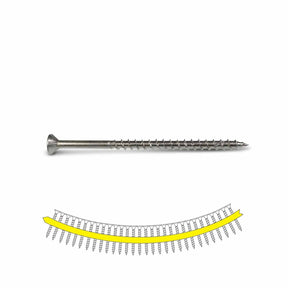 Simpson Strong-Tie SSDWP3S305 Deck-Drive (#10 x 3") DWP Collated Wood SS Screw - Type 305 (1000 Pack)