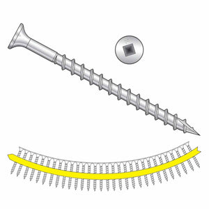 Simpson Strong-Tie SSWSC212BS (#8 x 2-1/2") Strong-Wall Roofing Tile Screw - Collated (1500 Pack) - 3